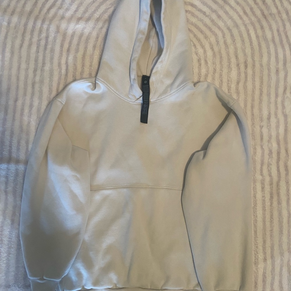 Lululemon Athletica Cream Hoodie with Black Tag